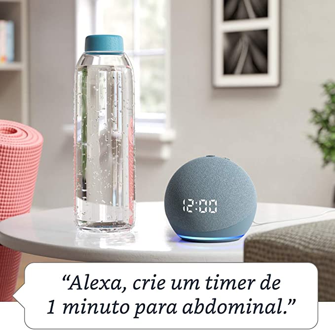 ALEXA - ECHO DOT 4 (COM RELÓGIO)