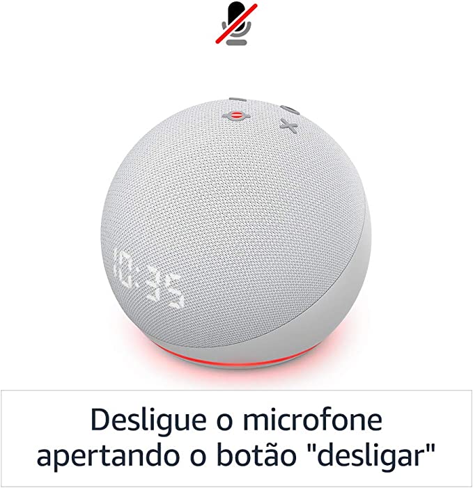 ALEXA - ECHO DOT 4 (COM RELÓGIO)